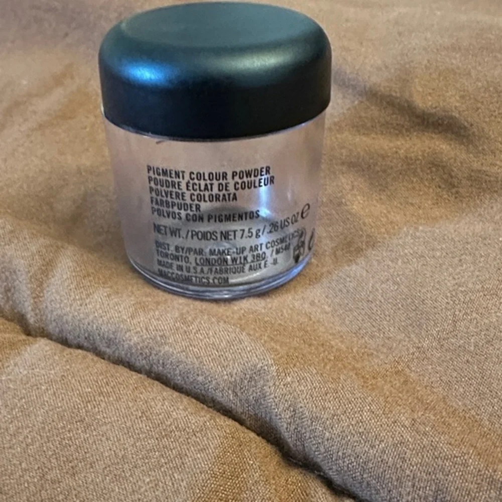 MAC Empty Clear Cosmetic Jar 7.5 gram with Black Lid